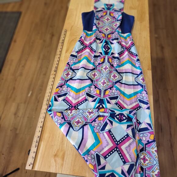 Annie Griffin Max Geometric Print Colorful Purple Pink Size 2 - Picture 2 of 16